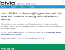 Tablet Screenshot of bivio.biz